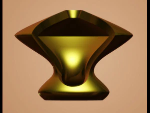 vaso moderno com recorte lateral modelo de impressão 3D Modelo de Impressão 3D