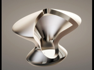 modern vase with side cutout 3d print model 3D Принт Модель