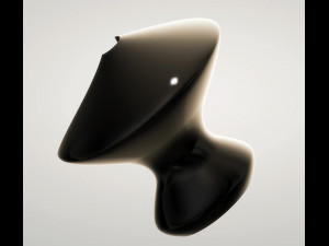 modern vase with side cutout 3d print model 3D Принт Модель