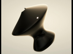 modern vase with side cutout 3d print model 3D Принт Модель