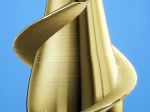 modern vase with rings 3d print model 3D Print Model