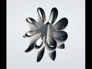 modern petal sculpture 3d print Model do druku 3D