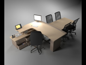 boss table 3D 模型