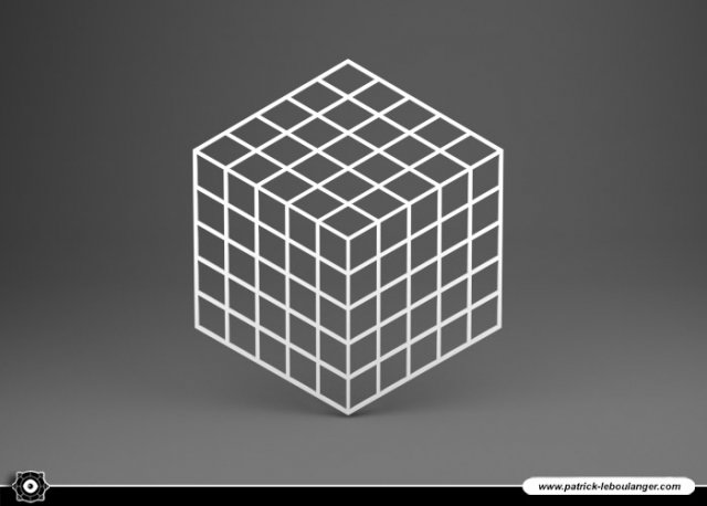 under glass 01 - cube 3D 프린트 모델 .c4d .max .obj .3ds .fbx .stl .blend 