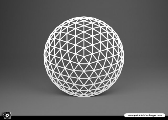 under glass 02 - sphere 3D Baskı Modeli .c4d .max .obj .3ds .fbx .stl .blend 
