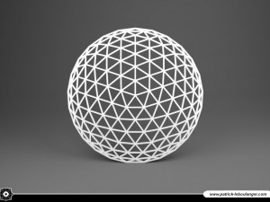 under glass 02 - sphere 3D-printmodel