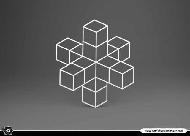 under glass 05 - cross Model Cetak 3D .c4d .max .obj .3ds .fbx .stl .blend 