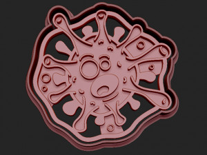 cookie cutter - covid-19 3D-printmodel