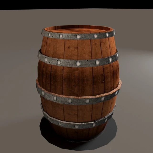 Fass 3D Modell .c4d .max .obj .3ds .fbx .stl .blend 