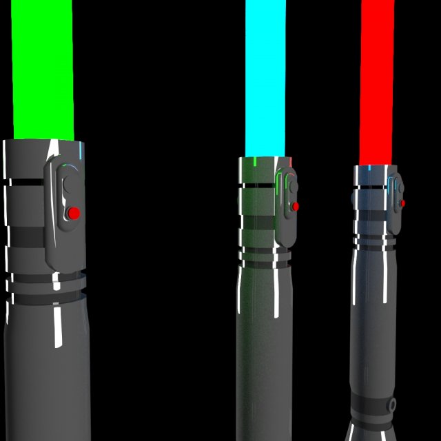 lightsaber 3D Модель .c4d .max .obj .3ds .fbx .stl .blend 