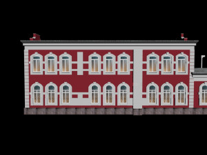 railway station vologda Model 3D