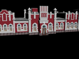 railway station vologda Model 3D