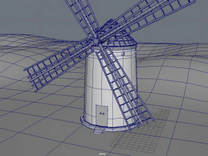windmill 3D Model