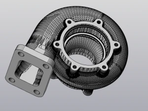 car turbine hot part 3D Model