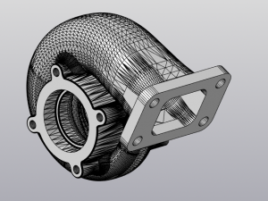 car turbine hot part 3D 모델