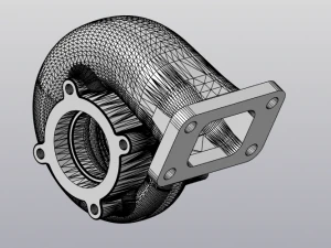 car turbine hot part 3D Model