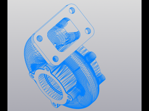 car turbine hot part 3D 모델