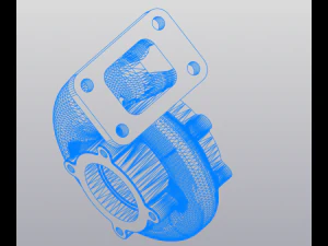 car turbine hot part 3D Model
