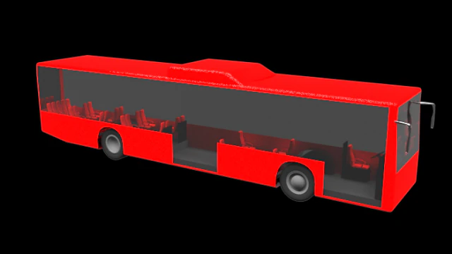 bus autobus coach vehicle car long car wheels wheel obj and fbx 3D Model .c4d .max .obj .3ds .fbx .stl .blend 