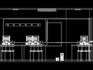 class room interior classroom office chair desk pc keyboard furniture architecture school design com 3D Model