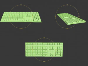 class room interior classroom office chair desk pc keyboard furniture architecture school design com 3D Model