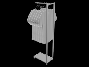 unitank top tshirt rack woman women mens long sleeve t-shirt rack hanging pants folded hanging Model 3D