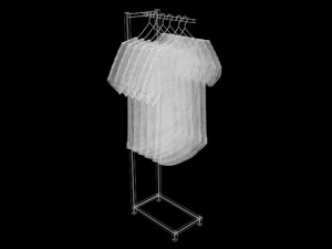 unitank top tshirt rack woman women mens long sleeve t-shirt rack hanging pants folded hanging Model 3D