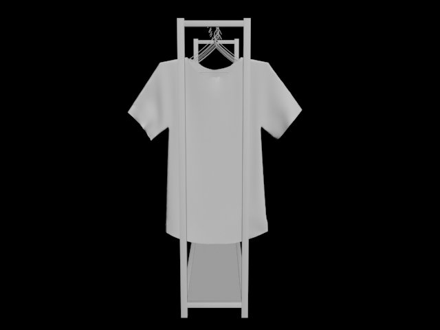 Mens Oversized T-shirt 3D model