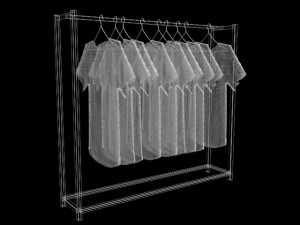 unitank top tshirt rack woman women mens long sleeve t-shirt rack hanging pants folded hanging Model 3D