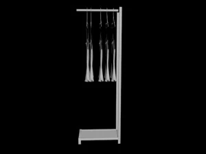 mens tank top tshirt rack woman women mens long sleeve t-shirt rack hanging pants folded hanging p 3D Model