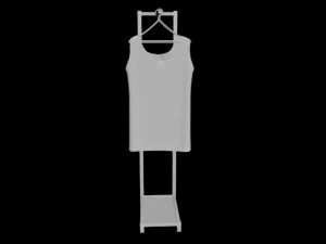 mens tank top tshirt rack mens long sleeve t-shirt rack hanging pants folded hanging pants jeans p 3D Model
