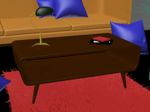 living room interior design minimalist contemporary furniture room comfort family living interior de 3D Model