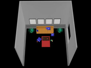 living room interior design minimalist contemporary furniture room comfort family living interior de 3D Model