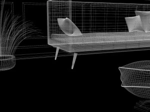 living room interior design minimalist contemporary furniture room comfort family living interior de 3D Model