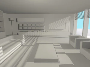 거실 인테리어 디자인 미니멀리스트 현대 가구 방 위로 가족 생활 인테리어 드 3D 모델