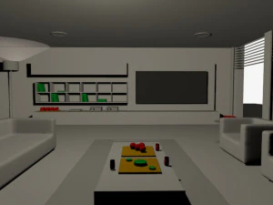 living room interior design minimalist contemporary furniture room comfort family living interior de 3D Model