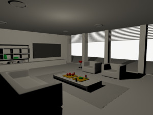 living room interior design minimalist contemporary furniture room comfort family living interior de 3D 모델