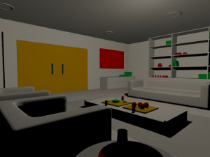 living room interior design minimalist contemporary furniture room comfort family living interior de 3D 모델