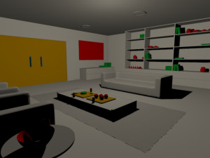 living room interior design minimalist contemporary furniture room comfort family living interior de 3D 모델