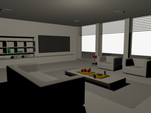 living room interior design minimalist contemporary furniture room comfort family living interior de 3D 모델