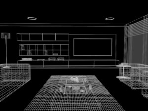 living room interior design minimalist contemporary furniture room comfort family living interior de 3D 모델