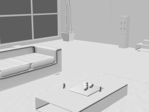 living room interior design minimalist contemporary furniture room comfort family living interior de 3D Model