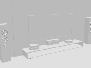 living room interior design minimalist contemporary furniture room comfort family living interior de 3D Model