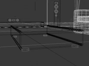 living room interior design minimalist contemporary furniture room comfort family living interior de 3D Model