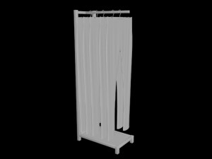pants trousers jeans rack 1 mens tank top tshirt rack mens long sleeve t-shirt rack hanging pants 3D Model
