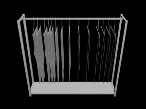 pants trousers jeans rack 1 mens tank top tshirt rack mens long sleeve t-shirt rack hanging pants Modelo 3D