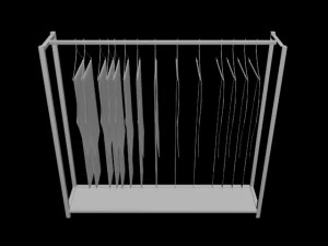 pantalon pantalon jeans rack 1 hommes d&eacute;bardeur t-shirt rack hommes &agrave; manches longues t-shirt rack suspendus pantalon Modèle 3D