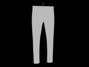 hanging pants folded hanging pants jeans pants trousers denim fashion clothing garment modern fold t 3D मॉडल