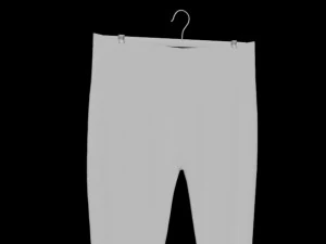 hanging pants folded hanging pants jeans pants trousers denim fashion clothing garment modern fold t 3D Model