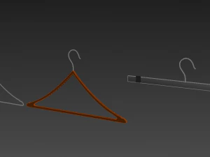 팩 3 옷걸이 망 탱크 탑 티셔츠 랙 망 긴 소매 티셔츠 랙 교수형 바지 접힌 hangin 3D 모델